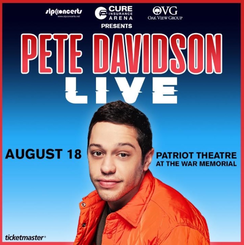 Pete Davidson to Headline at Patriots Theatre at the War Memorial on August 18th, 2024